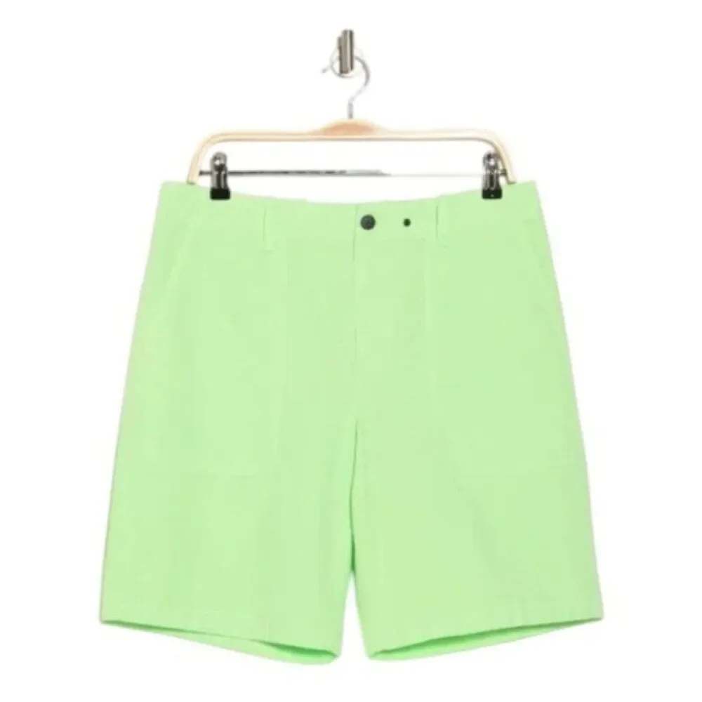Rag & Bone Cliffe Peached Cotton Field Shorts in Green Size 33